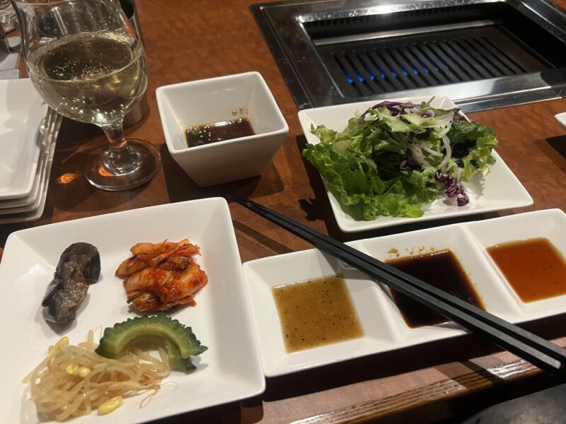 日本大通り 和牛焼肉EAGLE RARE ランチ 前菜